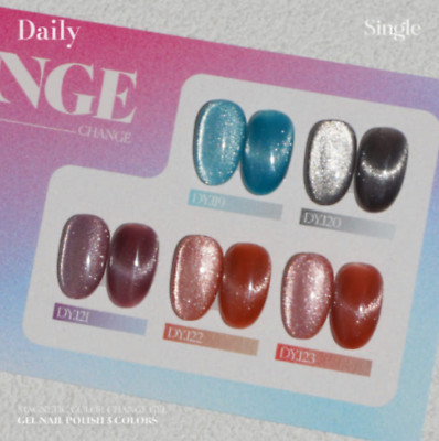 Digel Daily Change Set / 5 Colors / Magnet Pearl Gel Nail Polish / K-Beauty