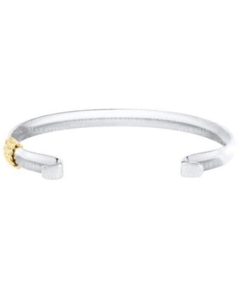 LeStage wandelbares Armband St Silber 14K Seil Akzent ZB5429 Größe 7,5''