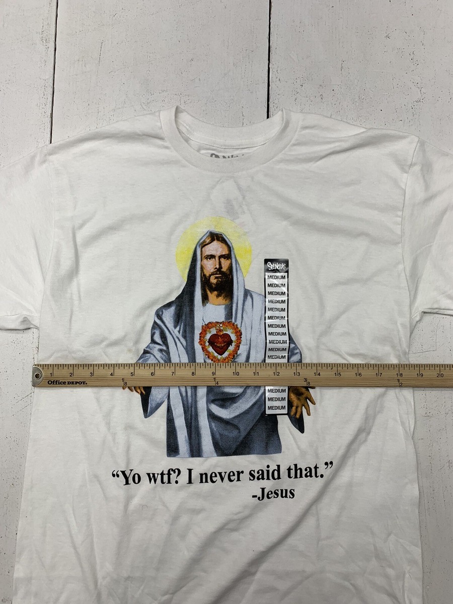半袖 Jesus Swarovski Long T-shirt white Jesus Swarovski Long T-shirt white