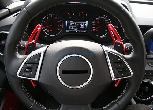 For 2016-2023 Chevrolet Camaro Steering Wheel Paddle Shifter Accessories Red - Foto 2 di 8