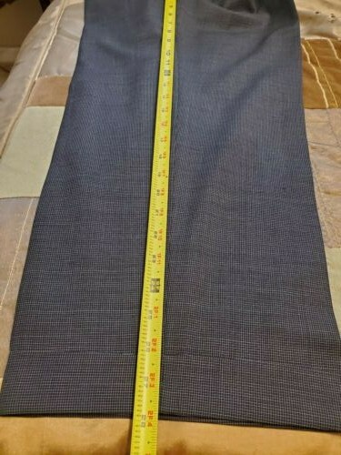 ZANELLA DUNCAN 36 WOOL SLACKS GRAY SMALL CHECKS NORDSTROM - Picture 5 of 5