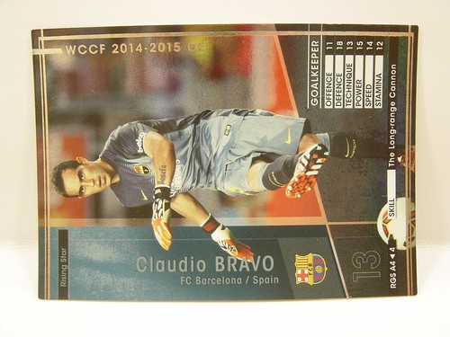 Panini WCCF 2014-15 RGS Claudio Bravo 1983 Chile No.13 FC Barcelona Rising Star - Picture 2 of 6