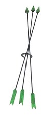 Three Crossed Rebar Arrows Wrought Iron Garden Stake Plant Support 46" 1990s