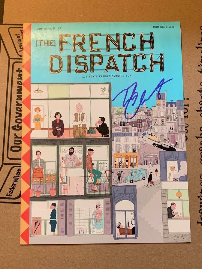 Timothee Chalamet French Dispatch San Diego Mall Signed Magazine Movie Rare
