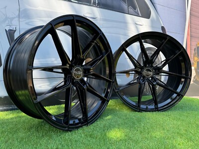 4 x 19 Inch 5x120 HX036 Stil Schwarze Räder : Passend Für BMW 5 Serie
