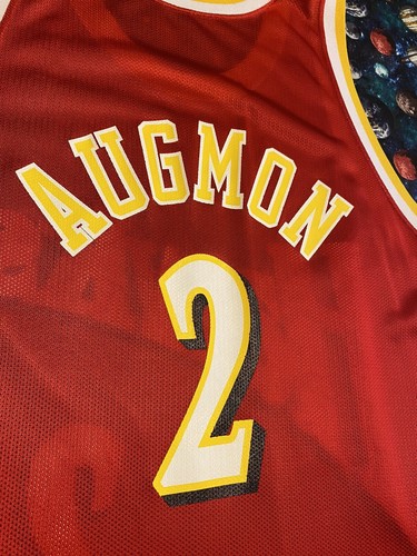 Rare Vintage Champion NBA Atlanta Hawks Stacey Augmon Basketball Jersey - Bild 7 von 8