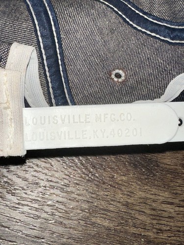 Cappello berretto vintage John Deere Component Works LOUISVILLE KY denim camionista snapback USA - Foto 8 di 8