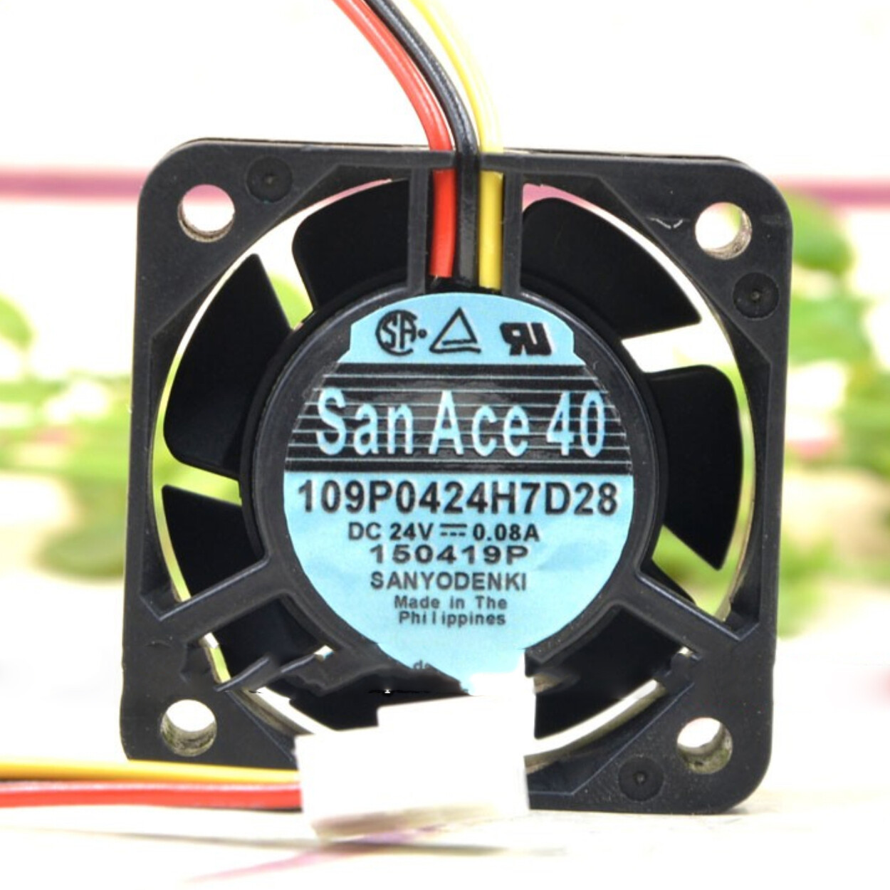 SANYO 109P0424H7D28 24V 0.08A 4CM 4015 3wire machine tool cooling fan