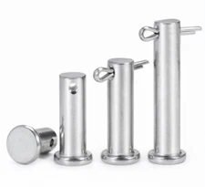 5mm 6mm Clevis Pin 304 Stainless Steel A2 Hinge Pin Rigging Pin Sizes L 10-100mm