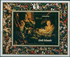 Cook Islands 1972 - Christmas Charity (50c + 5c) - Miniature Sheet - MNH