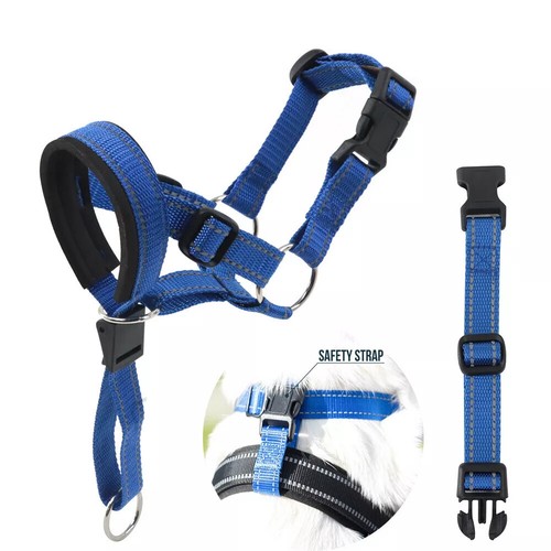 Dog Halter Halti Mouth Muzzle Training Head Collar Gentle Leader Harness Dog - Picture 20 of 21