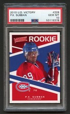 2010 P.K. SUBBAN ROOKIE PSA 10 GEM MT UD VICTORY MONTREAL CANADIENS (#228) RZC