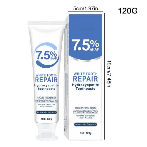 7.5% Hydroxyapatite Toothpaste Remove Yellow Tooth Stains For Sensitive Teeth - Picture 11 of 11