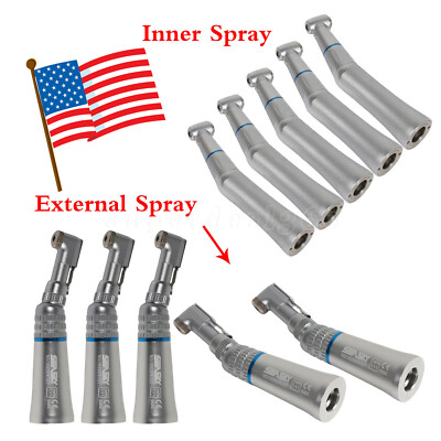 1-5 Dental Contra Angle Low Speed Handpiece E-type Fit NSK Inner /External DL