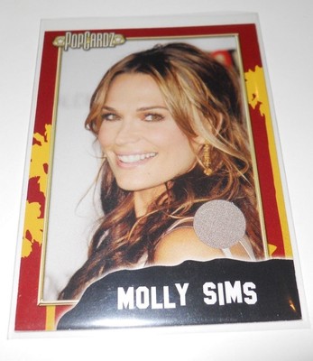 PopCardz Costume Trading Card #12 Actor Molly Sims (V.3)