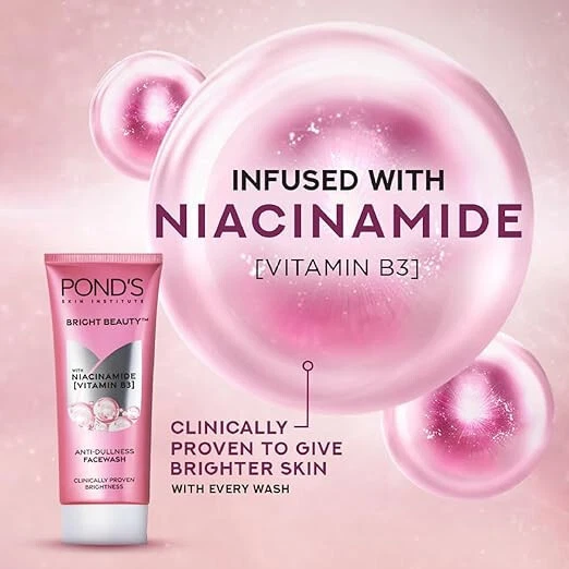 POND'S Bright Beauty Anti-Dullness & Brightening Facewash With Niacinamide 200gm - Image 4 of 4