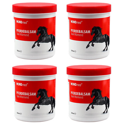 4x WUNDmed Wärmegel Extra Stark je 500ml Pferdesalbe Pferdebalsam Wärmend
