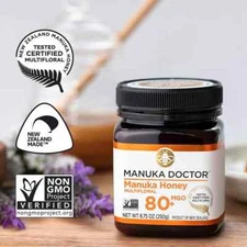 MANUKA DOCTOR - MGO 80+ Manuka Honey Multifloral, 100% Pure New Zealand Honey