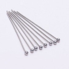 100pcs 15mm-50mm Stainless Steel Ball Head Pins for Diy Jewelry Making Findings