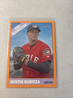 2015 Topps Heritage Minors Orange Austin Kubitza 11/25