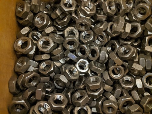 7/16-20 STAINLESS STEEL FINE THREAD THIN JAM NUT 2 EACH - Picture 2 of 2