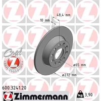 2X Zimmermann Bremsscheibe 600.3241.20