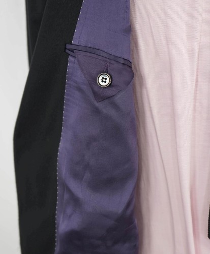 $2,695 PAUL STUART - Navy PURE CASHMERE 2-Btn Blazer - 46R - Picture 7 of 9