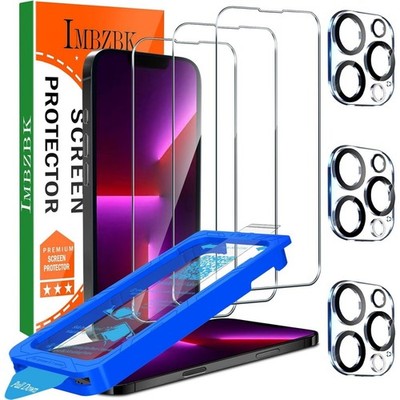 For iPhone 13 Pro 6.1 inch Screen Protector,Front Tempered Glass,Side-Back Film