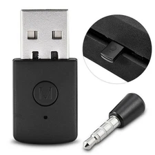 3.5mm Wireless Bluetooth 4.0 EDR USB Dongle Adapter for PS4 Headset Microphone