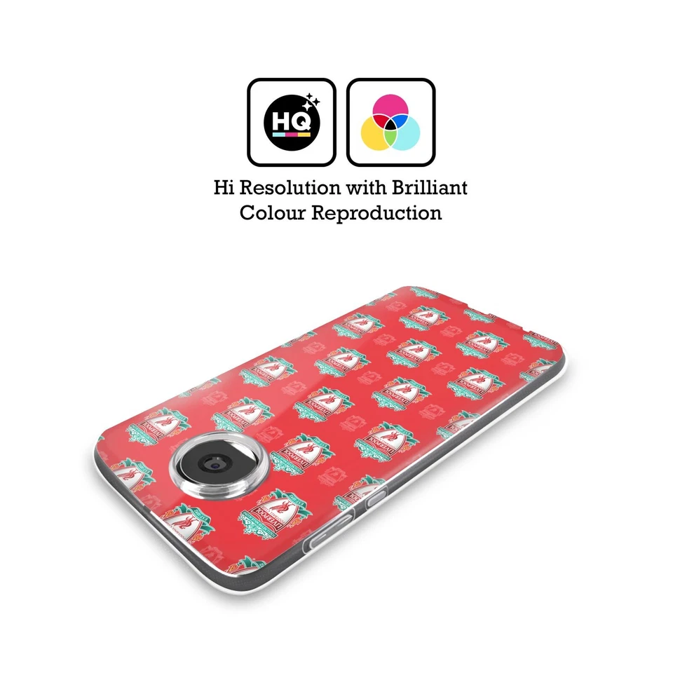 LIVERPOOL FC LFC CREST & LIVER BIRD PATTERNS SOFT GEL CASE FOR MOTOROLA PHONES - Image 2 of 4