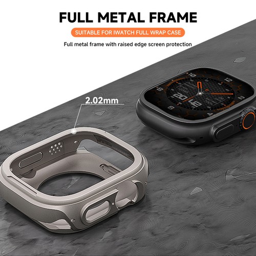 Metal Protector Case for Apple Watch Ultra 10 9 8 7 6 5 4 SE Bumper Frame Cover - Picture 5 of 13