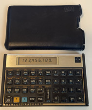 Vintage Hewlett Packard HP-12C Scientific Calculator Made In USA Tested Works