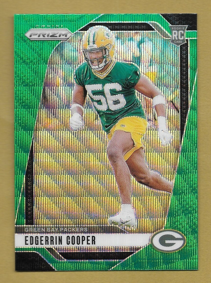 EDGERRIN COOPER 2024 PANINI PRIZM GREEN ROOKIE RC CARD #331 PACKERS NFL STAR!