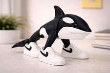 Articulated Orca Toy – 3D Printed Flexible Killer Whale – Cute Ocean Animal