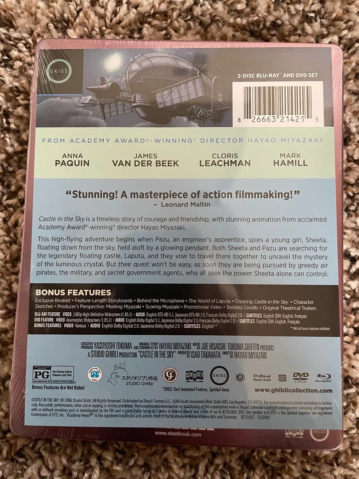 CASTLE IN THE SKY (1986) Studio Ghibli/Shout Factory (2017) STEELBOOK SEALED OOP - Image 2 of 3