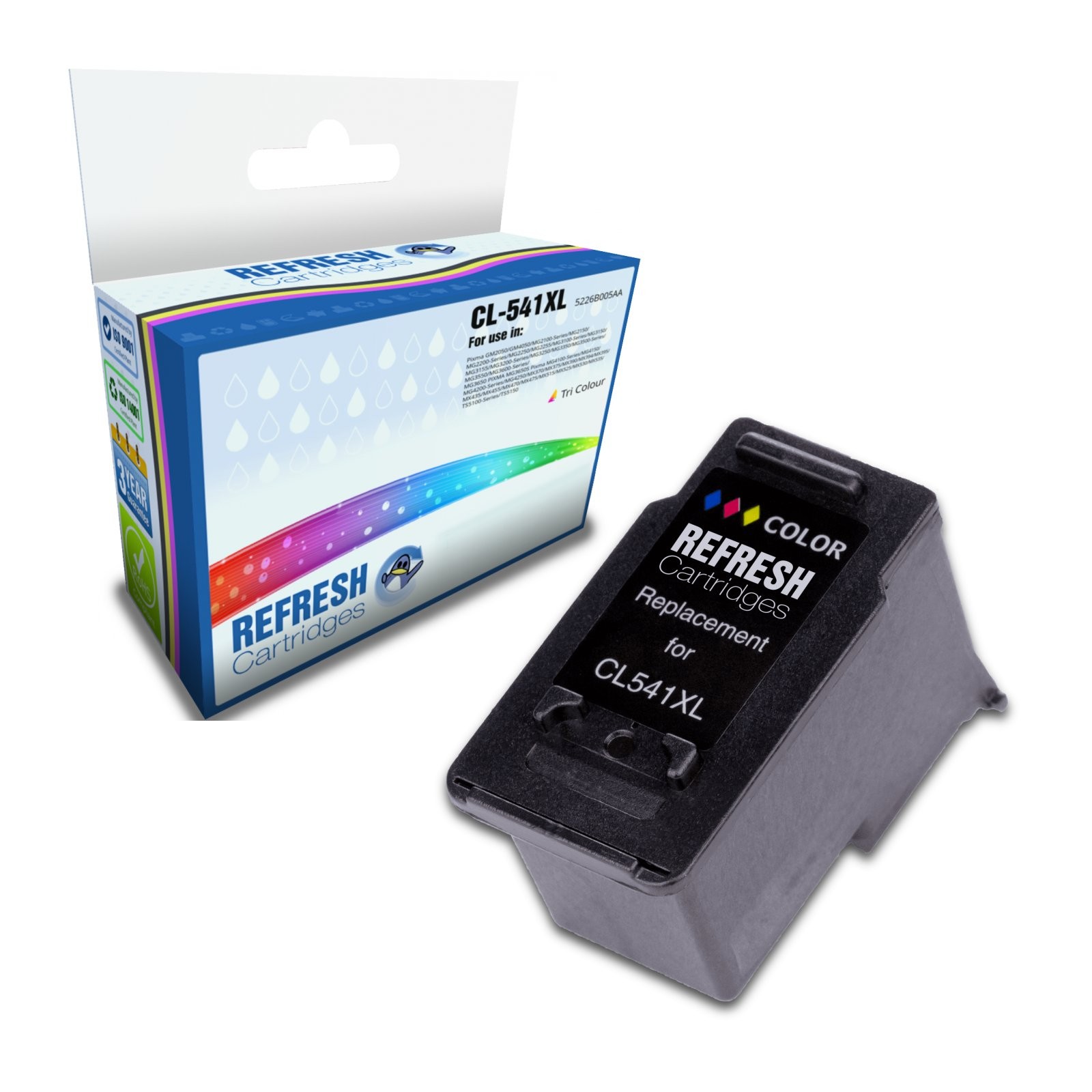Refresh Cartridges Tri-Colour CL-541XL Ink Compatible With Canon Printers