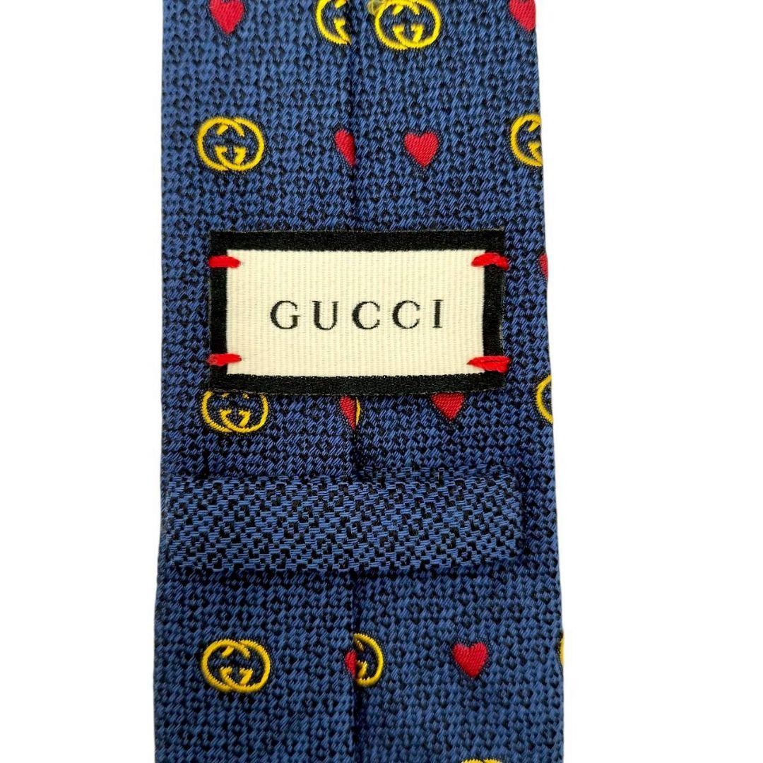 Mint Gucci Narrow Interlocking Heart Jacquard Tie… - image 13