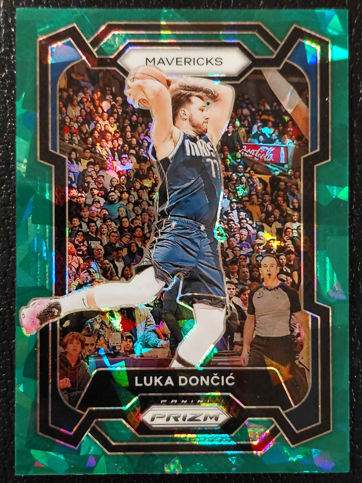 2023-24 Panini Prizm Luka Doncic Green Ice Prizm #110