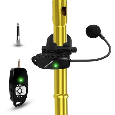 Wireless Flute Microphone for Instrument System: 2.4G Cordless Professional M...