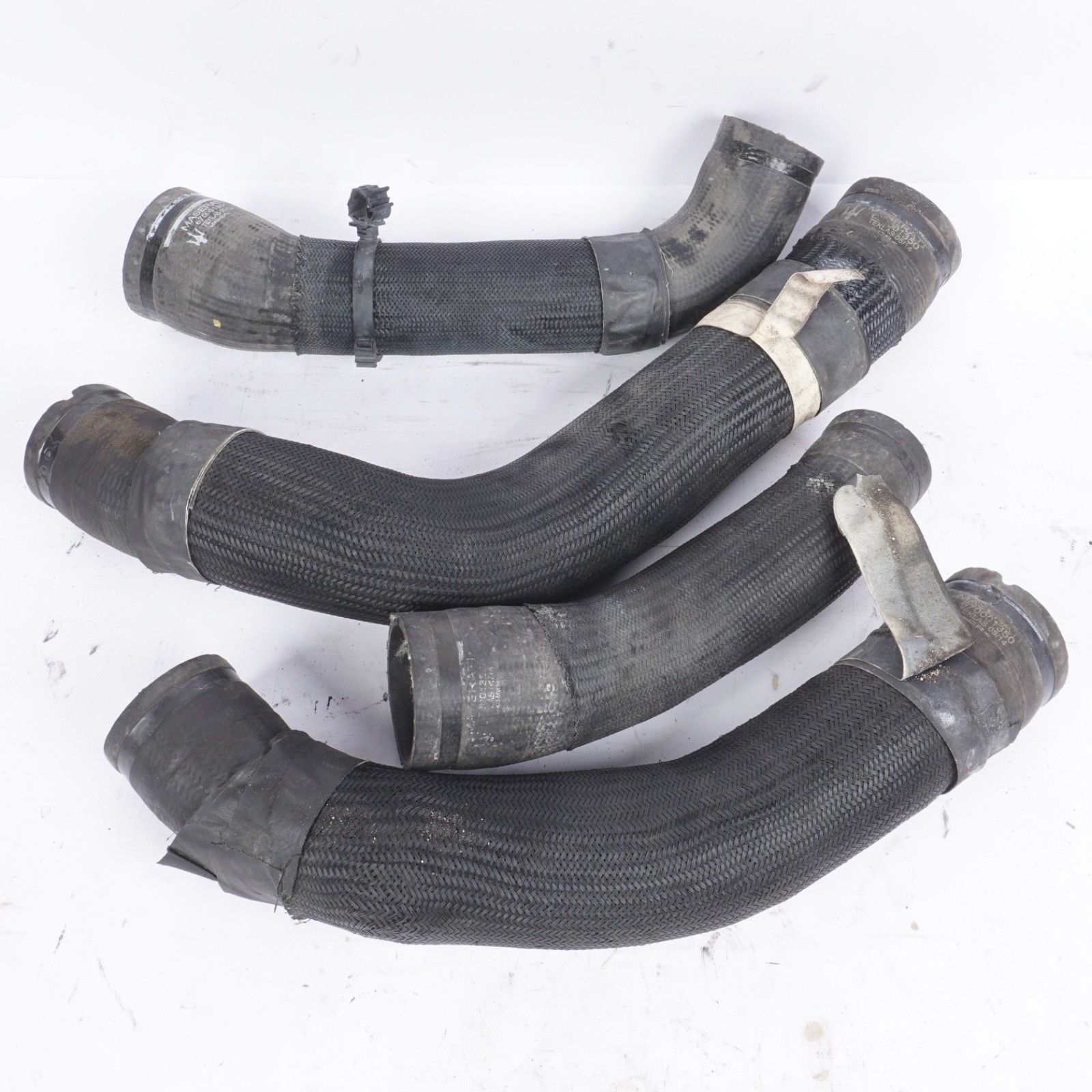 2014 - 2017 MASERATI Ghibli  LEFT RIGHT TURBO INTERCOOLER PIPE HOSE SET OF 4