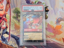 2026 DISNEY LORCANA EN DIS-MAGICAL PLACES PROMO DONALD DUCK - PIE SLINGER PSA 9