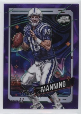 2024 Topps Cosmic Chrome Purple Nebula Refractor /150 Peyton Manning #41 HOF 4z8