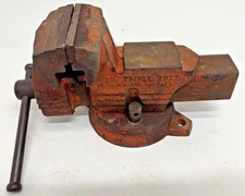 Vintage Wilton 3-1/2” Triple Duty Bench Vise Quick Release Swivel Base Vise