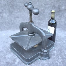 Antique cast iron bookbinding press from the 19th C French design home decor
