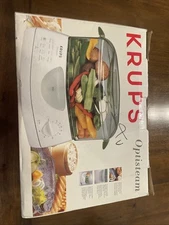 KRUPS Optisteam Model #649 NEW Discontinued Food Steamer 13cups White w/ Manual