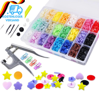 DruckknöPfe Aus Kunststoff Mit Befestigungszangen-Presswerkzeug-Set, 460 Sets Dr