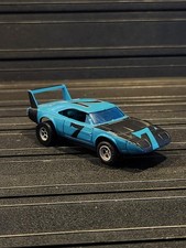 AFX Aurora HO Slot Car Dodge Charger Daytona Blue 7 Vintage Vintage Zzz