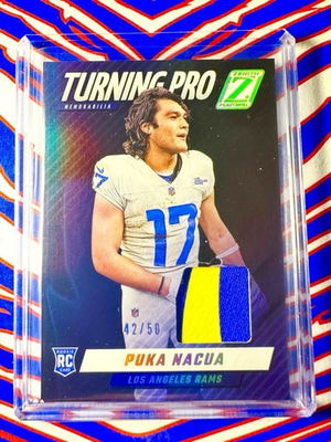 #ad #ad 2023 Panini Zenith Puka Nacua Turning Pro Patch RC 50 Rams RC Patch #TPM PNA $49.99