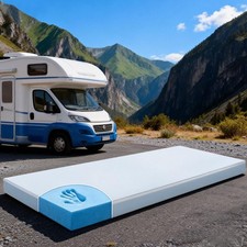 72" x 28" x 3" Bunk Mattress, Hign-Density Foam with White Cover, RV Mattress...