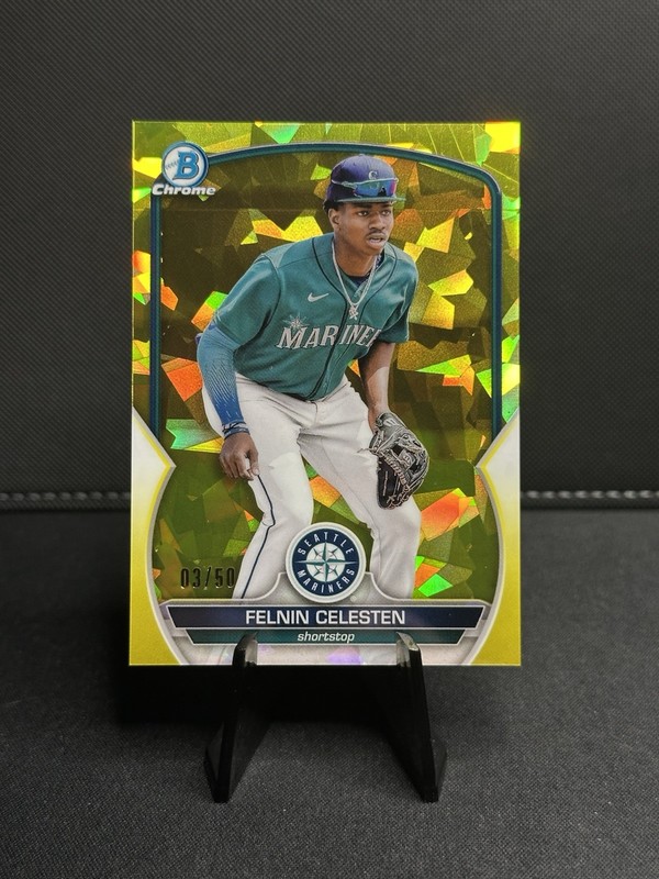 2023 Bowman Chrome Sapphire Felnin Celesten /50 Image Variation #BCP-156 (RC)